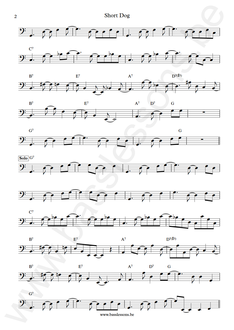 Poncho Sanchez Short Dog Tony Banda Bass Transcription part 2