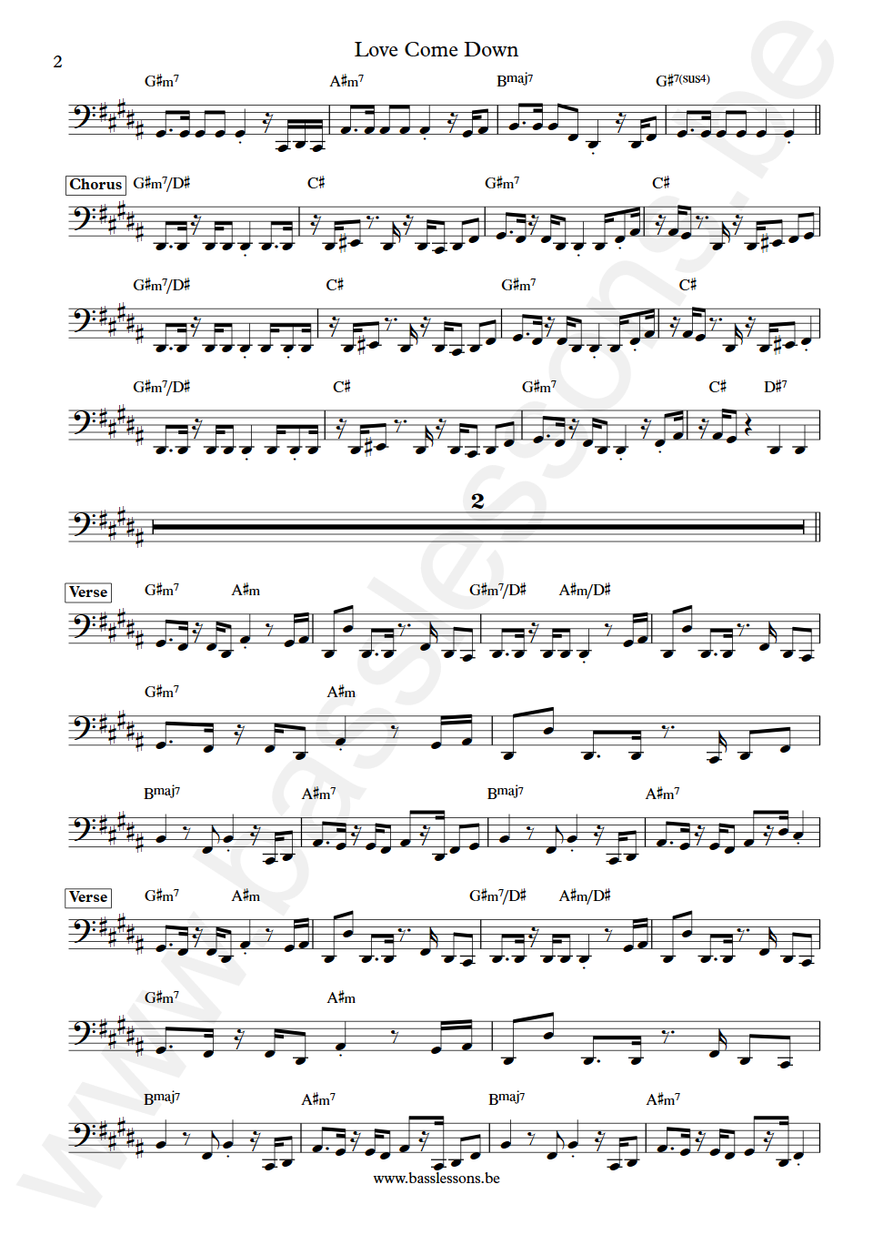 Evelyn Champagne King Love Come Down Kashif Bass Transcription part 2