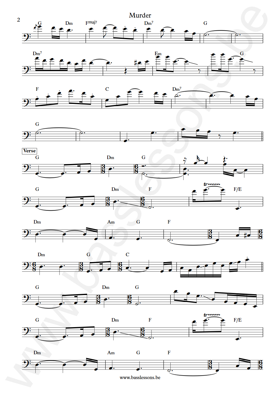 David Gilmour Murder Pino Palladino Bass Transcription part 2