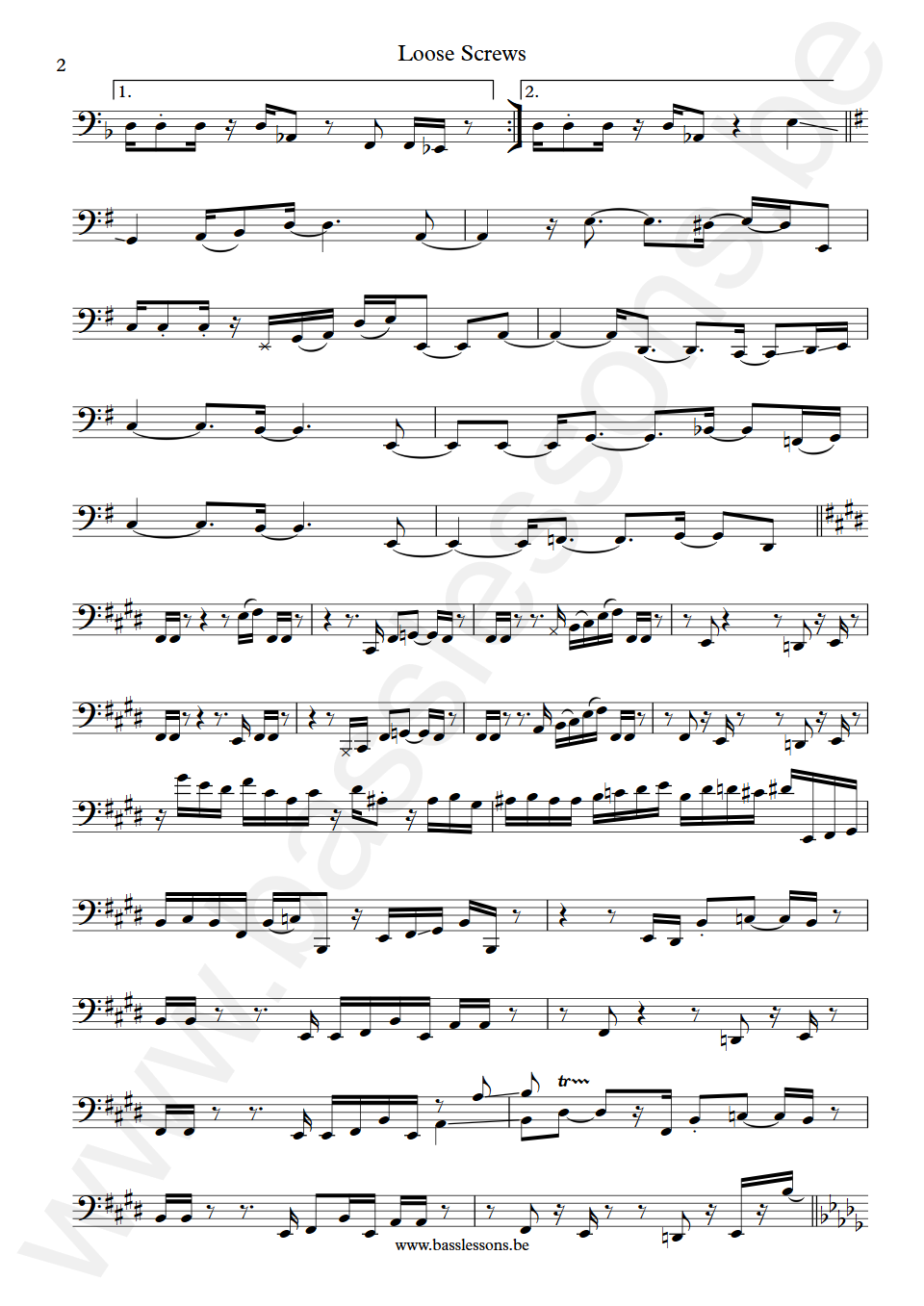 Ghost-Note Band Loose Screws Dywane MonoNeon Thomas Jr.  Bass Transcription part 2