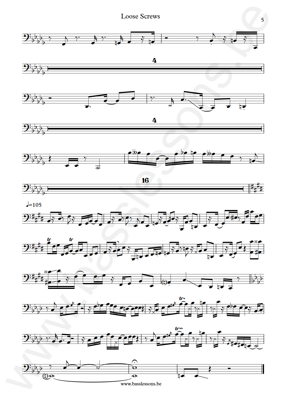 Ghost-Note Band Loose Screws Dywane MonoNeon Thomas Jr.  Bass Transcription part 5