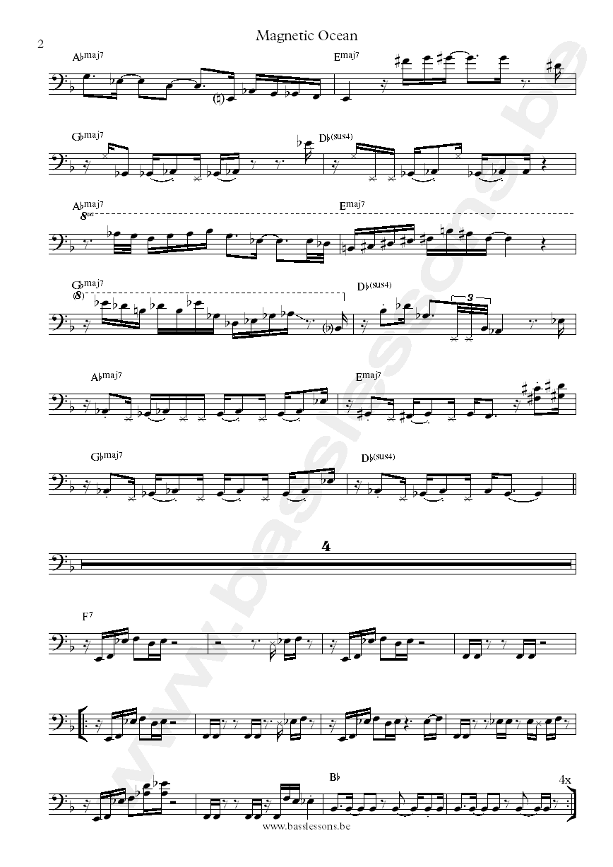 Incognito magnetic ocean bass transcription part 2