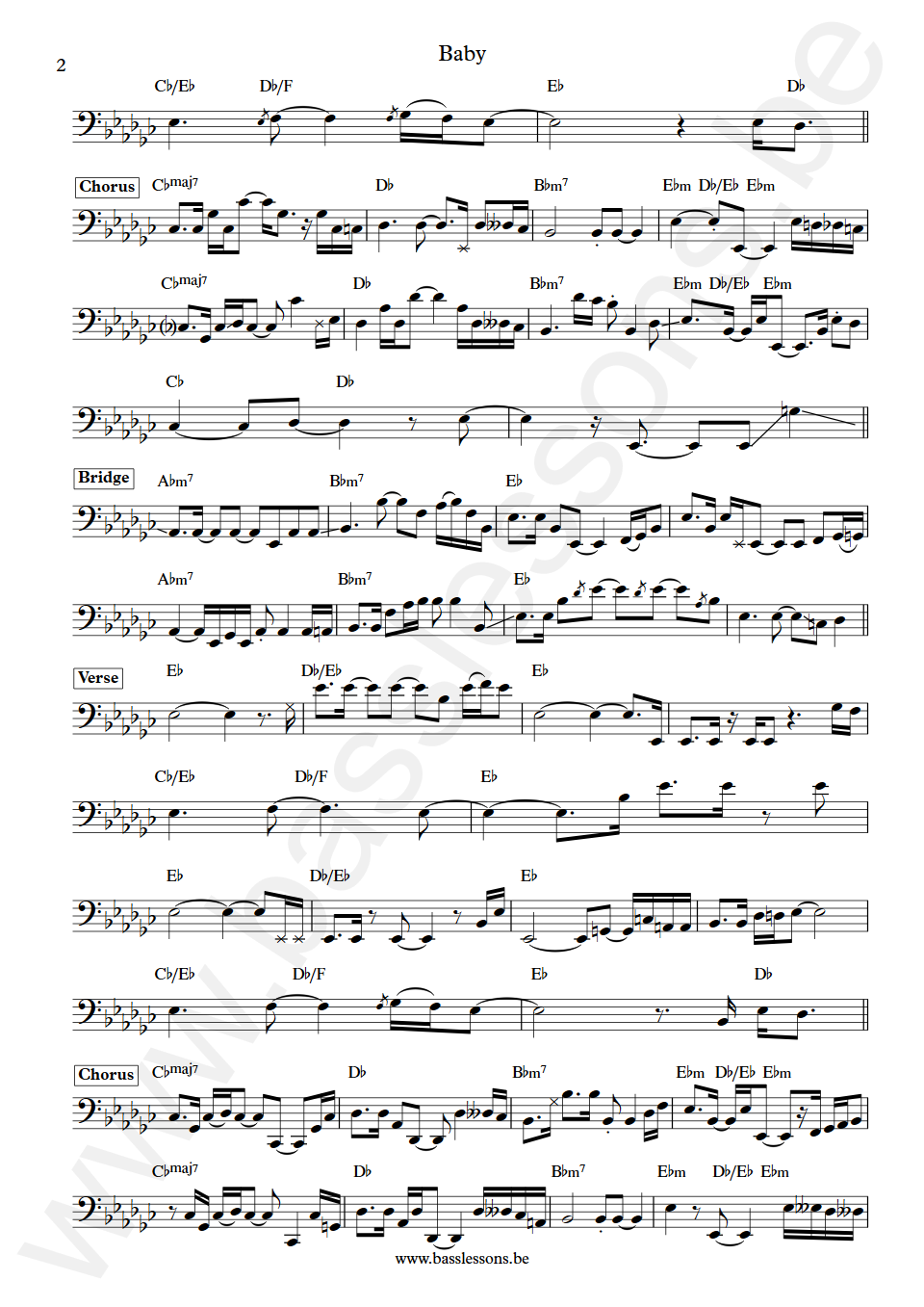 Anita Baker Baby Nathan East Bass Transcription part 2