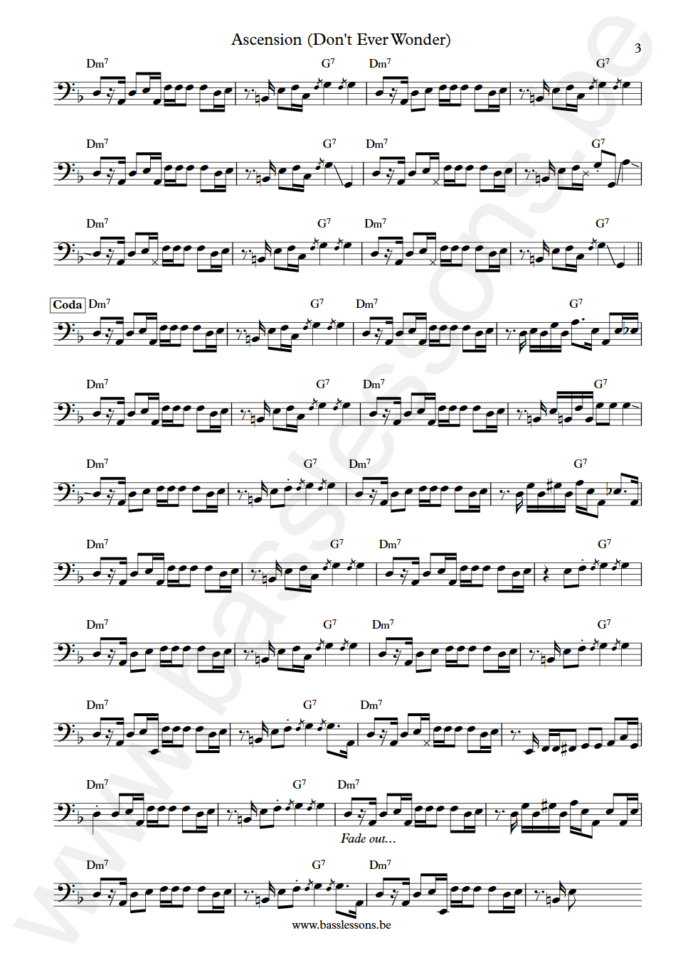 Maxwell Ascension (Don't Ever Wonder) Bass Transcription part 3