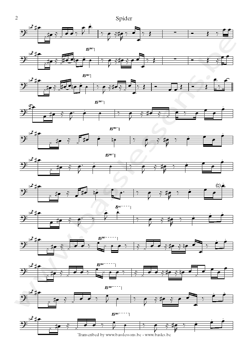 Herbie Hancock bass transcription