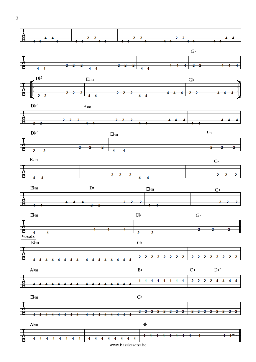 The source ft candi staton - Youve got the love bass tab part 2