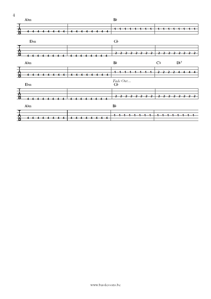 The source ft candi staton - Youve got the love bass tab part 4