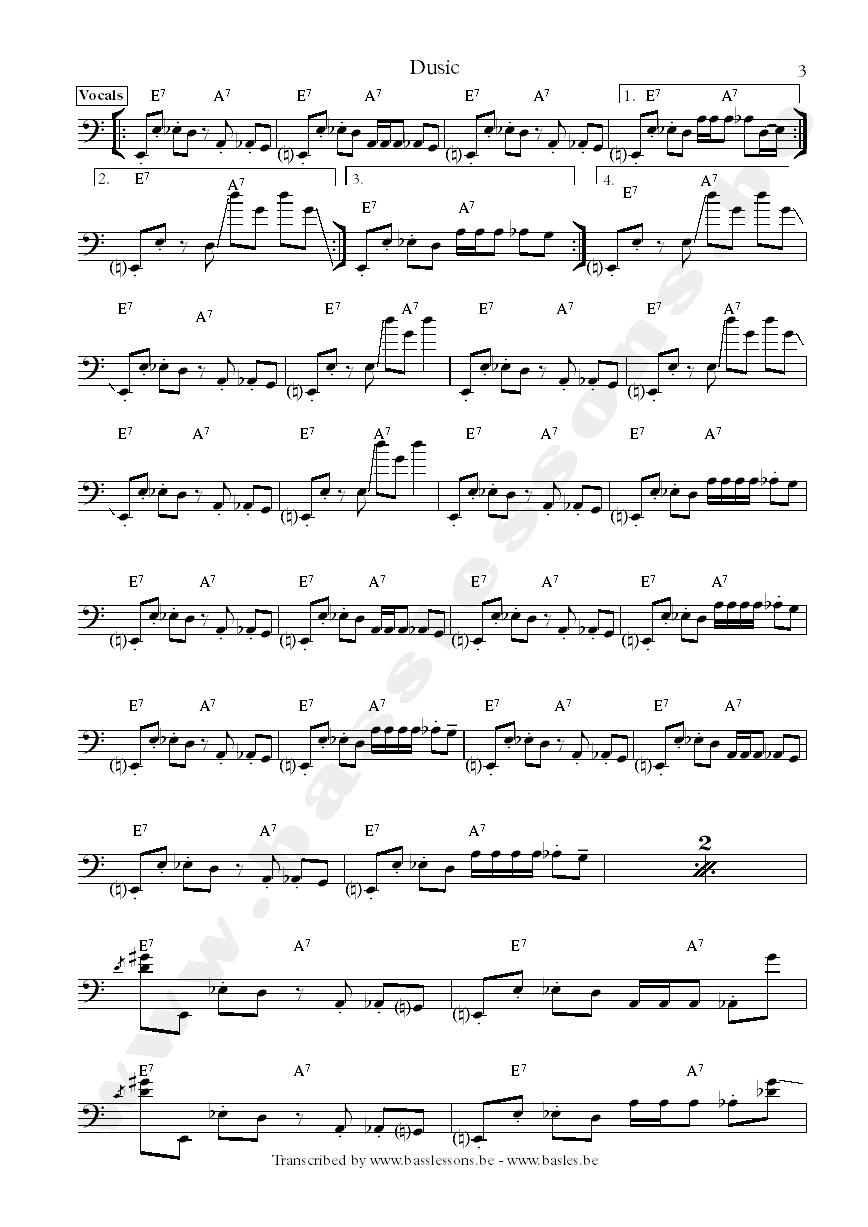 brick dusic bas transcriptie