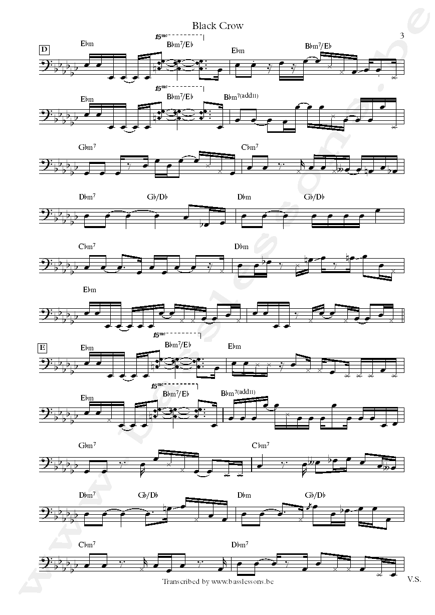 Joni mitchell black crow jaco pastorius bass transcription part 3