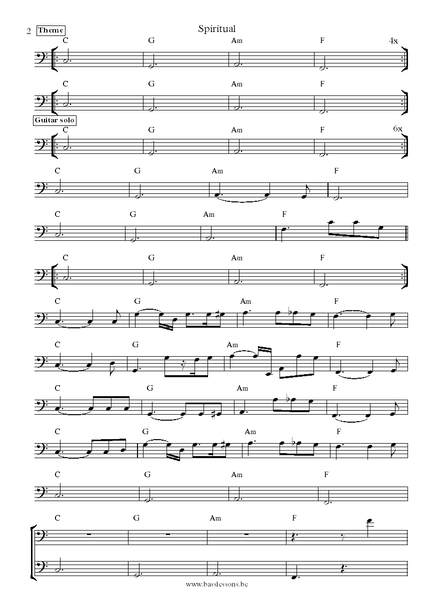 Charlie Haden Pat Metheny spiritual transcription part 2