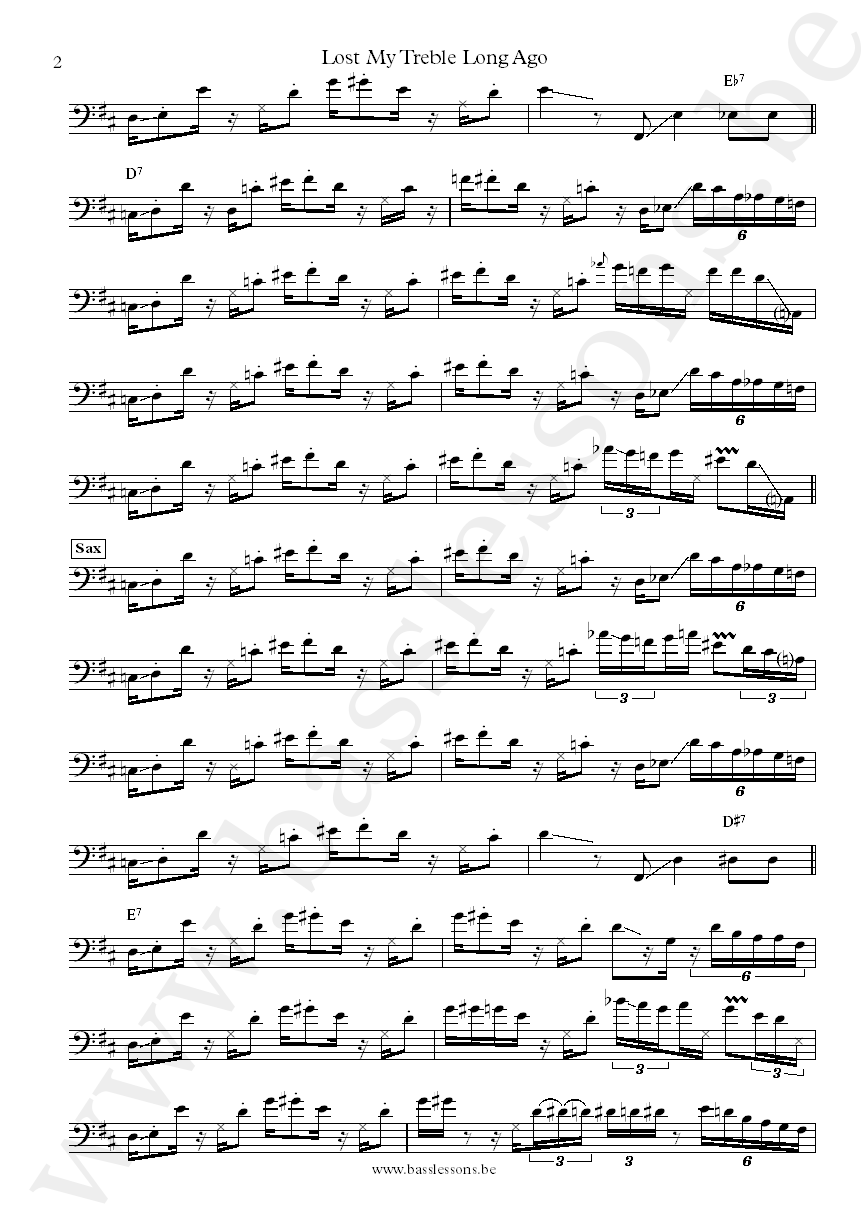 Vulfpeck Lost My Treble Long Ago Joe Dart bass transcription part 2
