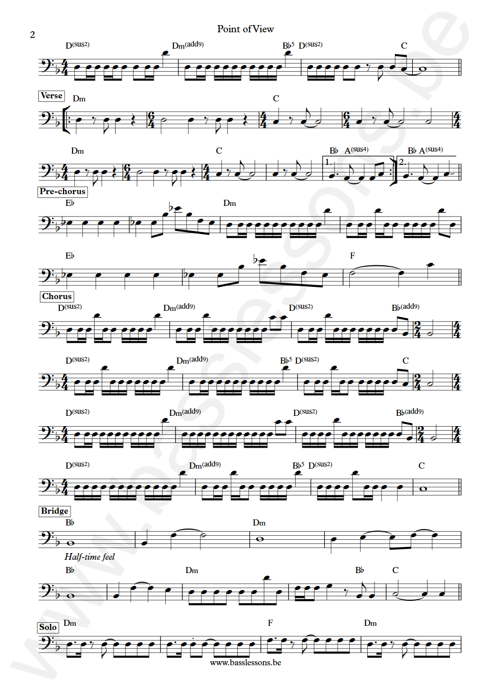 Fates Warning Point of View Joe DiBiase Bass Transcription Part 2