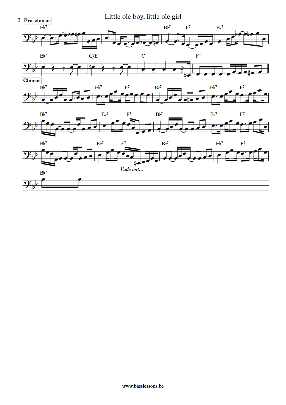 Marvin Gaye and Tammi Terrell Little ole boy, little ole girl James Jamerson Bass Transcription part 2