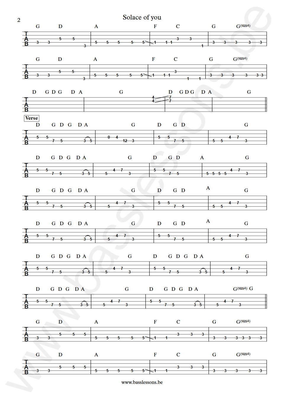 Living colour  Solace of you Muzz Skillings Bass Tab part 2