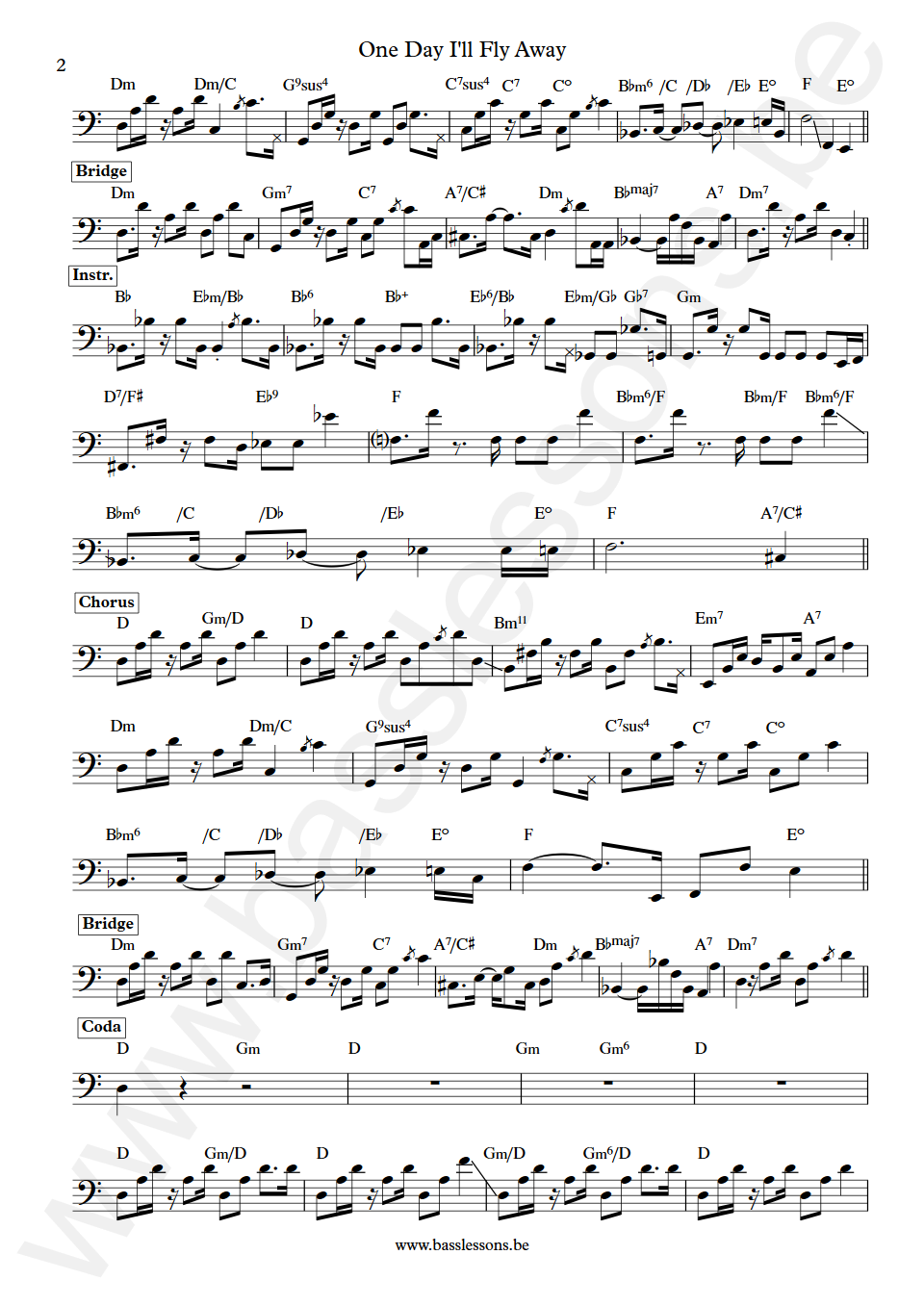 Randy Crawford One day I'll fly away Wilton Felder Bass Transcription part 2