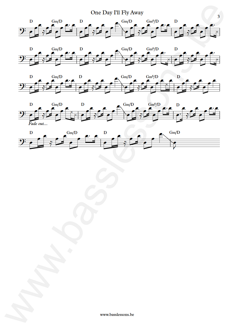 Randy Crawford One day I'll fly away Wilton Felder Bass Transcription part 3